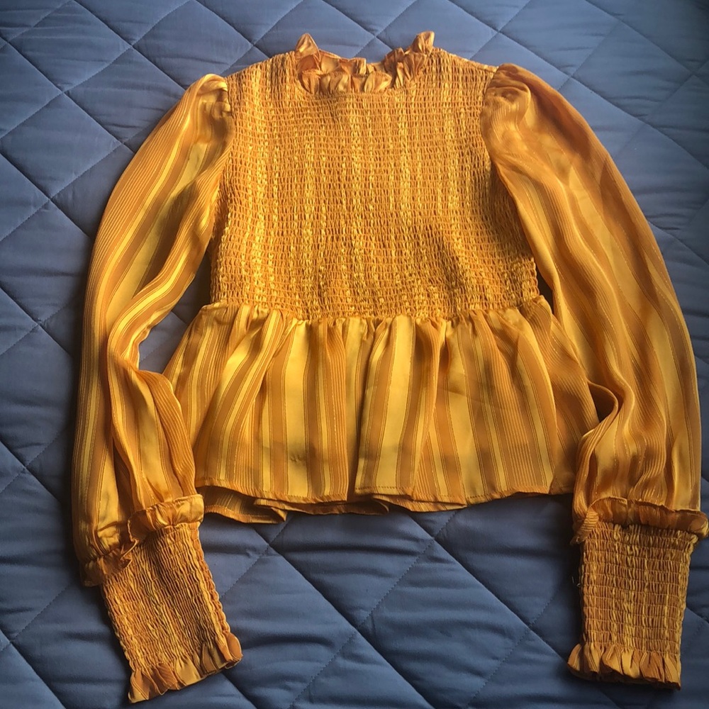 AQUA AMBER BLOUSE XS NWOT
